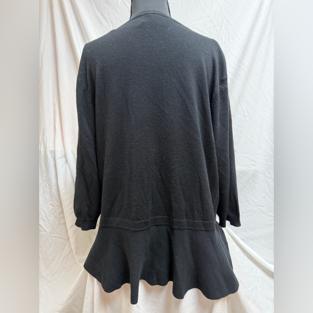 City Chic Black Button-Down Sweater - Picture 5 of 5